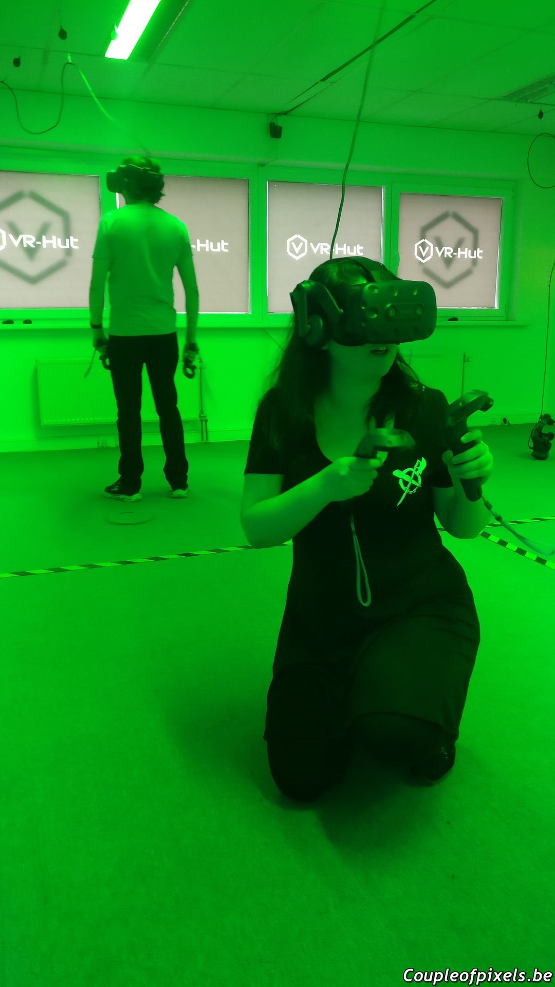 Casque de réalité virtuelle utilisé lors du test de VR-Hut